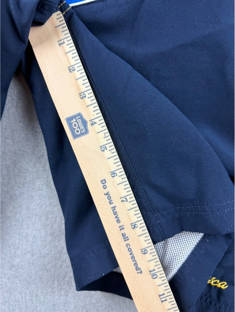 Nautica Mens 36W Board Shorts Colorblock Yellow Blue Navy Swim Trunks Y2K